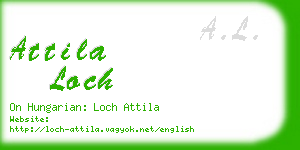 attila loch business card